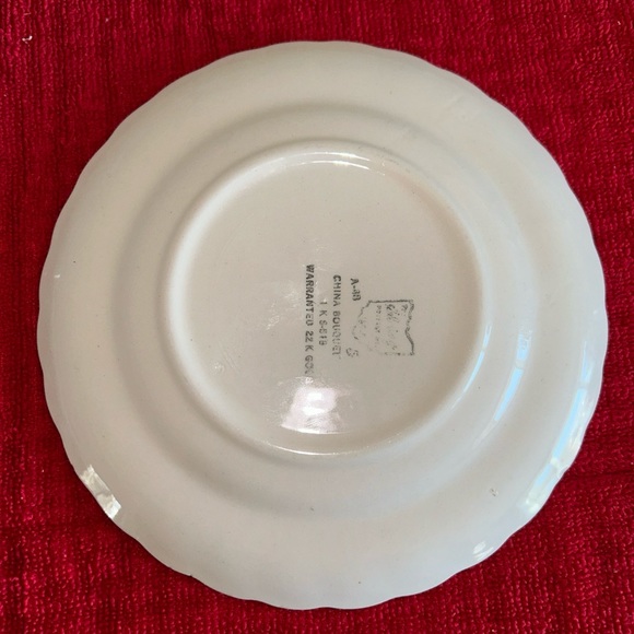 3 the Sebring Pottery company 22k butter plates - Picture 9 of 9
